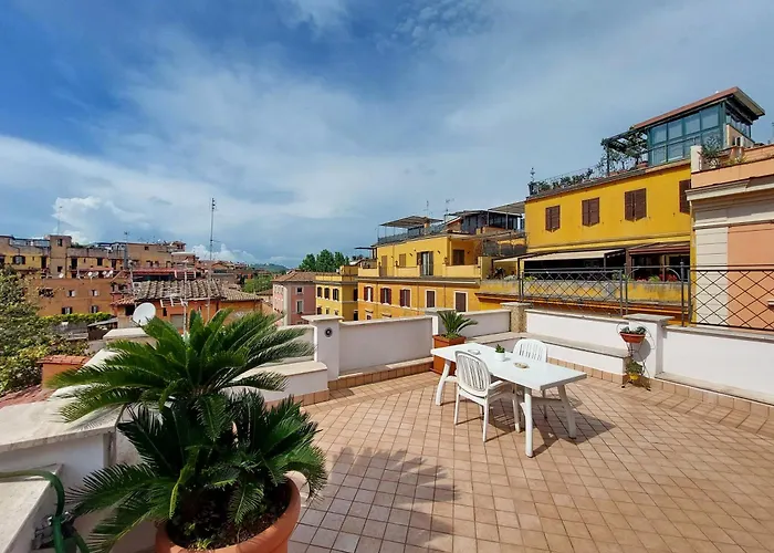 Magic Trastevere On Roof Terrace Δωμάτια σε οικογενειακή κατοικία Ρώμη