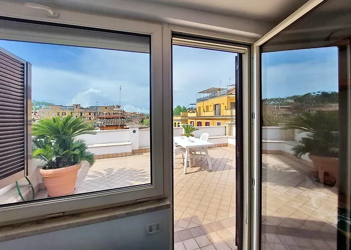 Magic Trastevere On Roof Terrace Δωμάτια σε οικογενειακή κατοικία *