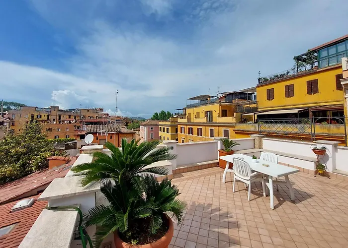 Magic Trastevere On Roof Terrace Δωμάτια σε οικογενειακή κατοικία Ρώμη